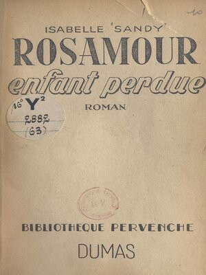 cover image of Rosamour, enfant perdue